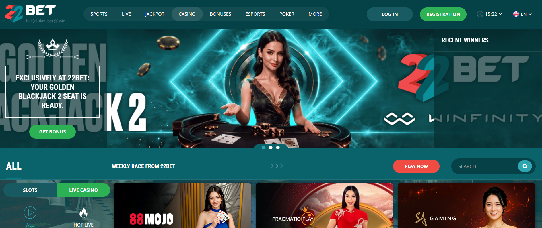 22bet Casino